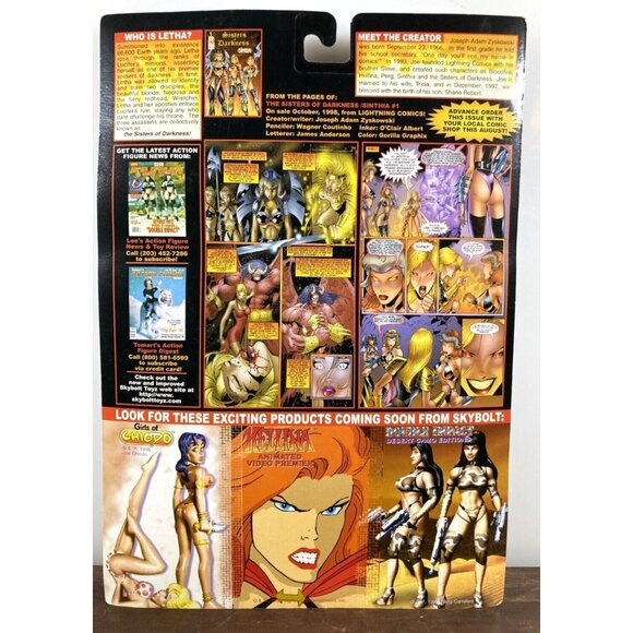 Sisters of Darkness Letha Action Figure 1998 Skybolt Vintage Lightning Comics - Picture 6 of 7